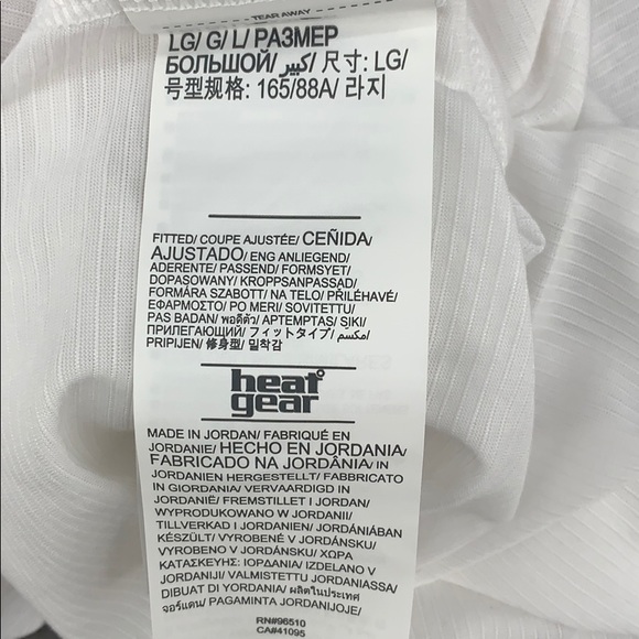 4/$25 NEW Under Armour White Run Tank, Reflective - Picture 5 of 6